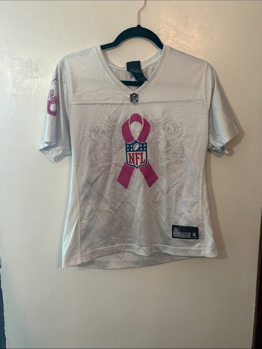 Reebok Women's NFL Mesh Jersey - White & Pink